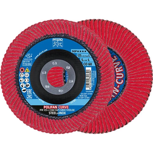 Pferd Lamellrondell Polifan CO SGP för rostfritt stål.