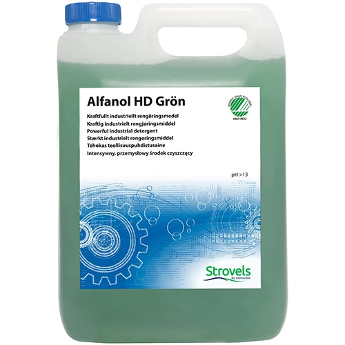 Rengöringsmedel Alfanol HD Grön Strovels 5 liter