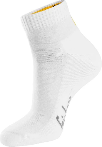Snickers 9221 Bomullsstrumpor låga 3-pack 9221 i vit färg.