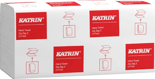 Katrin Pappershandduk Zig Zag 2 i förpackning med 200st.