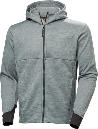Helly Hansen 79232 Tech Midlayer Zip Hoodie i färgen 930 Grey Melange.