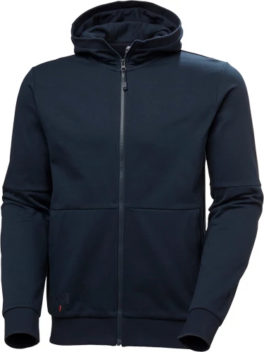 Huvtröjan Evo Zip Hoodie i den blå färgen 591 Navy.