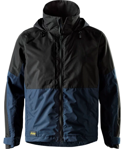 Snickers AllroundWork Vattentät Skaljacka 1304 i färgen 9504 marinblå/svart.