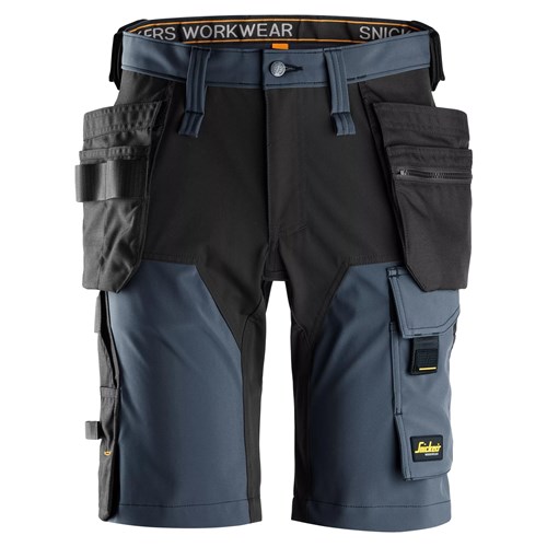 Snickers Fullstretchshorts AllroundWork 6175 i färgen Navy\Black - 9504.