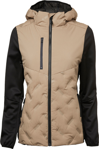 Matterhorn 1001607 Scott Hybridjacka Dam i beige med svarta ärmar.
