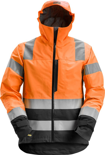 Snickers AllroundWork 1330 Skaljacka Varsel i orange och svart.