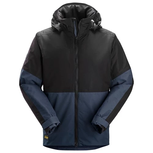Snickers 1104 AllroundWork Vattentät Fodrad Jacka i färgen Navy\Black - 9504.