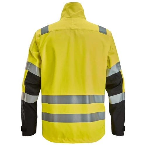 Snickers Varseljacka 1532 i gul och svart visad bakifrån.