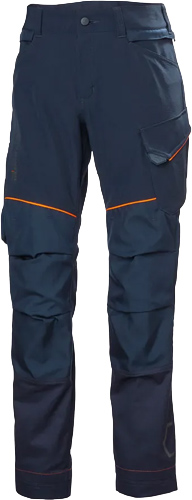 Helly Hansen 77556 Chelsea Evo BRZ HH Connect Byxa i marinblå visad framifrån.