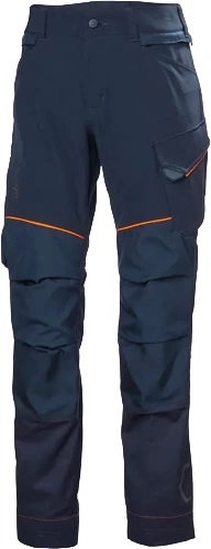 Helly Hansen 77556 Chelsea Evo BRZ HH Connect Byxa i marinblå visad framifrån.