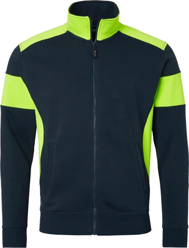 Top Swede 223 Sweat Sweatshirt i svart med fluorescerande detaljer.
