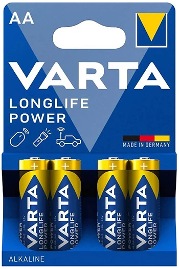 Varta Alkaliskt AA-Batteri Longlife Power LR6 i 4-pack.