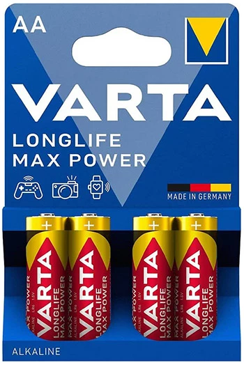 Varta Alkaliskt AA-Batteri Longlife Max Power LR64 i 4-pack.
