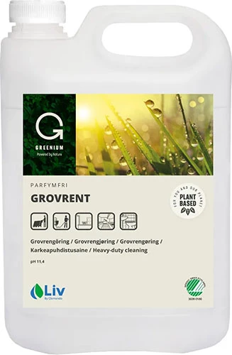 Rengöringsmedel Liv Greenium Grovrent i 5-litersdunk.