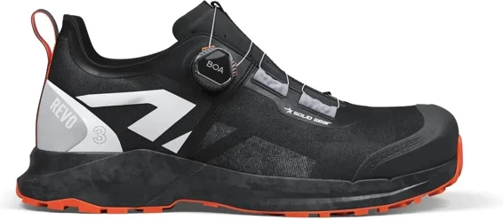 Skyddssko Revo 3 Air Low i färgen svart/orange..