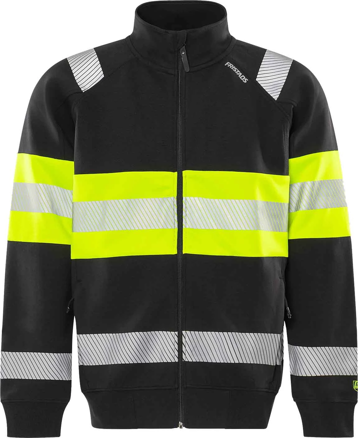 Fristads Sweatshirt 7531 i svart och varselgul.