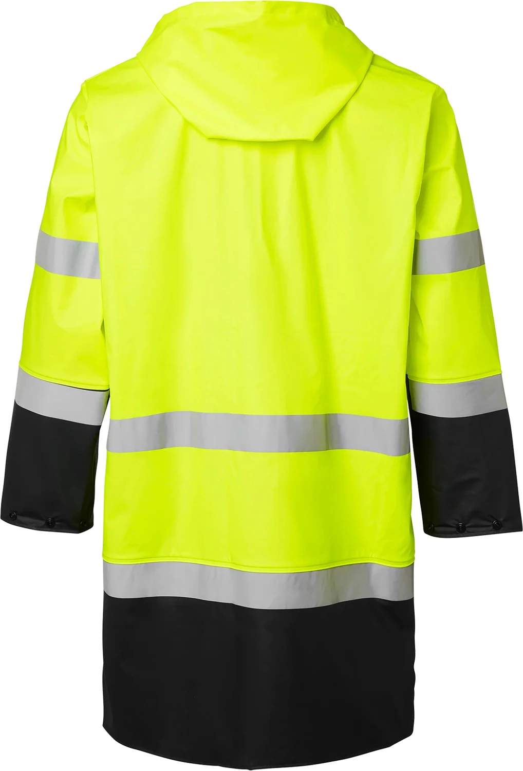 Regnjacka 181 Rain Coat Hi-Vis från Top Swede visad bakifrån.