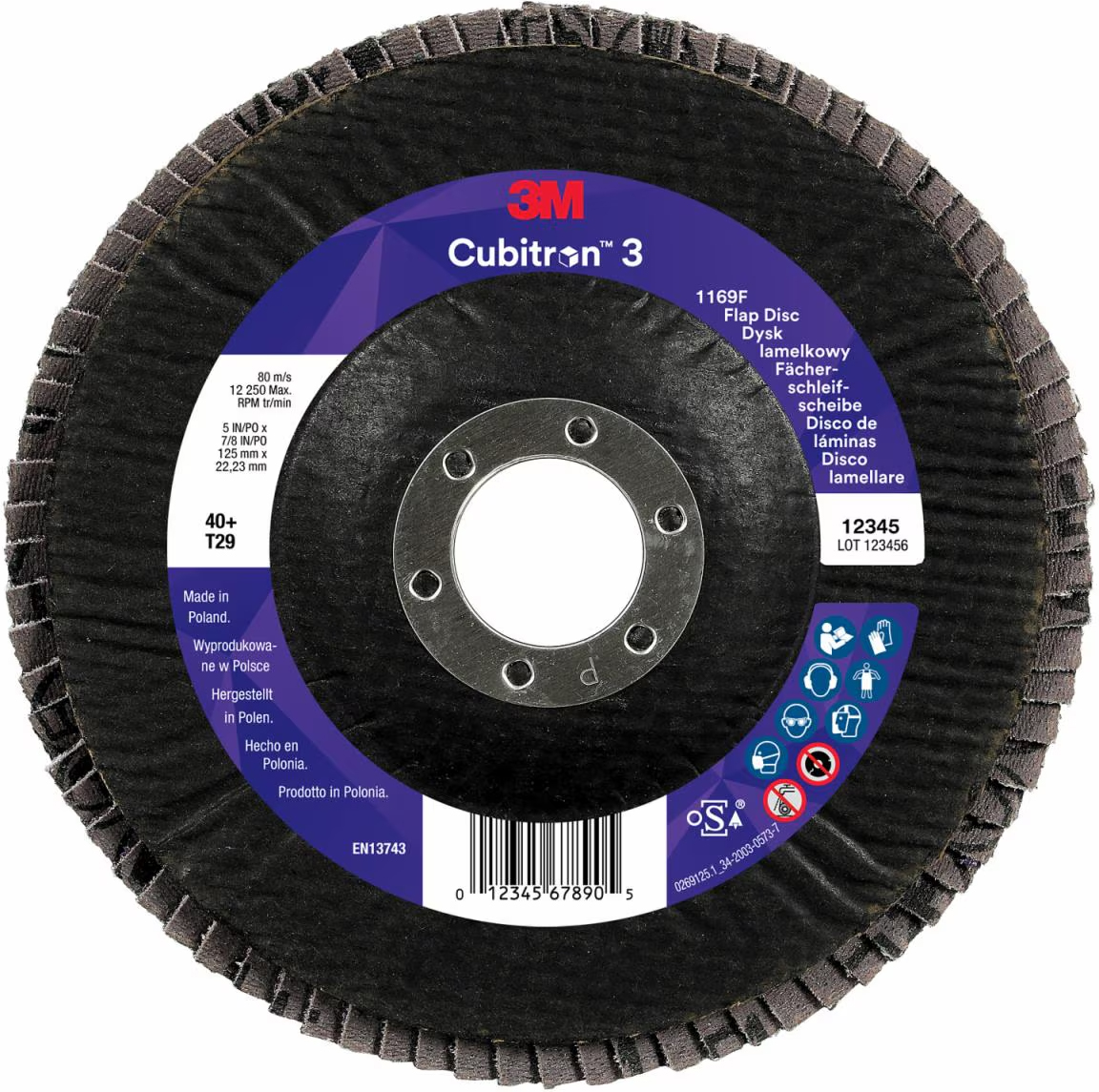 Lamellrondell 1169F Cubitron 3 Konvexa