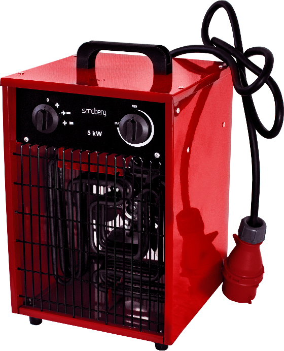 Byggvärmefläkt 5 kW Sandberg